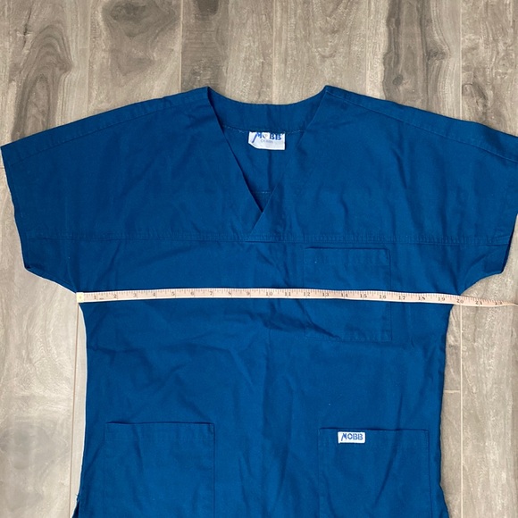 Women’s Mobb Scrub Top - dark blue-teal - Picture 3 of 6